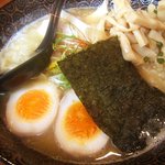 鶏翔 - 濃厚鶏そば(醤油)味玉にメンマ