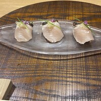 十皿 - 鰆炭炙り手まり寿司風