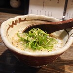 炭焼き ほとり - 鶏ガラスープの雑炊  にゅうめんをお米に替えてもらいました