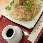 蕎麦遊膳 花吉辰 - 玉葱そば（サラダ風：大盛）