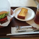 モスバーガー - 朝モス、野菜バーガーセット＋単品フレンチトースト