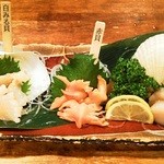 貝、磯料理 海然 - 活貝は注文を受けてからさばきます “海然盛り”