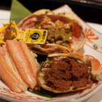 Kaishoku Uosada - どの蟹コースでもせいこ蟹１杯サービス！当店の生け簀の在庫限り