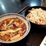 189183853 - きのこ汁つけうどんです