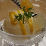 さざんか - オレンジのアイス　アップ