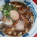 味龍 - 尾道ラーメンの味龍ラーメン(550円)。玉子は毎度のサービスです。250513