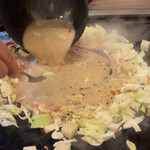 月島もんじゃ わらしべ  - 明太子もちチーズ