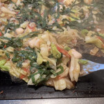 月島もんじゃ わらしべ  - イカしそネギ