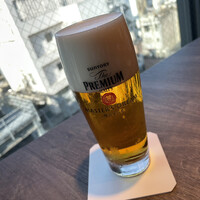USHIGORO S. SHINJUKU - 乾杯ビール　個室で新宿の景色を見ながら　昼間から贅沢です