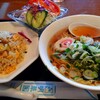 明華園 - Bセット(半チャーハン、ラーメン、サラダ) 900円