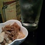 庄司 - 焼酎とすき焼き（お通し）