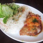 ワンプレートランチ(チキンとトマトのチーズオーブン焼き)
