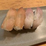 Bummei Sushi - さわら、110円・ふくらぎ、110円