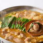 Motsu-nabe (Offal hotpot) (soy sauce, yuzu)