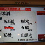 のん太鮨 一丁目一番地 - 2022年の｢メニュー｣ドリンク