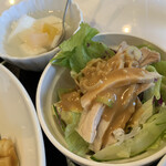 Karin - 棒棒鶏サラダ、杏仁豆腐