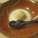 鮨 大門 - ソースにシャリを入れて