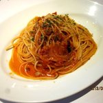 エスト! プロッシモ - 旭産マーガレットポークの自家製パンチェッタのアマトリチャーナ！(2013,05/05)