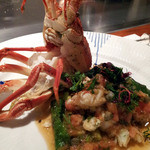 ステーキ懐石都 春日 - 活き伊勢エビのソテー　和風ソース
      