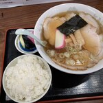 味処花しょく - チャーシューメン、ライス自力セット