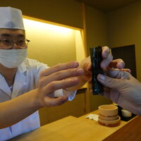 鎌倉 北じま - 白カジキ手巻き、三河の海苔スッポンの