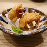 食堂 おがわ - 手羽先唐揚げ