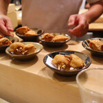 食堂 おがわ - 手羽先唐揚げ