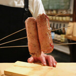 食堂 おがわ - 鴨ソーセージ焼き