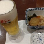 甚六 - ビールとお通し