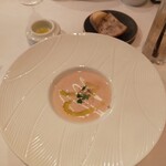 神戸牛炭火焼 ステーキ 銀座 Fun - 20221112イタリア産ポルチーニ茸のスープ