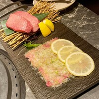 北新地焼肉 きらく - スーパーネギタン塩と上タン塩