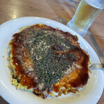 Okonomiyaki Yamagoya - お好み焼き（豚）¥650   生中 ¥580