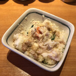 赤垣屋 - 豚味噌とポテサラ混ぜてみた