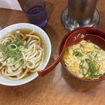 都そば - ミニ玉子丼セット（530円）