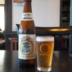 くらさわや - ノンアルコールビール「キリン零ICHI」（￥440）。無事に入店でき、まずは一服