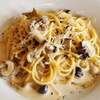 オヴェストイゾラ - イタリア産ポルチーニ茸と木の子のクリームソーススパゲッティ②