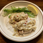 遊酒食堂 宇都宮 - ポークソテー、舞茸ときのこのチーズクリームソース。