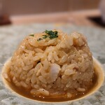 銀座 大石 - 米の調理具合が完璧としか言いようがない。旨味と塩気のバランス、味付けの具合も最高。そして、リゾットなのに、のどぐろをちゃんと感じる。