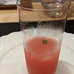銀座 大石 - 口直し。程よい清涼感、甘み。ホテル朝食とかにこれ出たら、最高に幸せだろうなぁ…