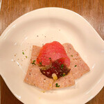 ビストロオカジ - 自家製ポークパテと生ハムサラミ