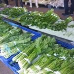 道の駅 花の駅千曲川 - 野沢菜並んでます