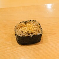 鮨 しゅん輔 阿佐ヶ谷 - あん肝の手巻き　ごまと奈良漬