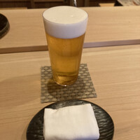 すし処 睦月 - 生ビールで乾杯‼️