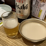 上本町 チエちゃん - マッコリと瓶ビール