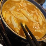 和ダイニング はつの - 旦那の頼んだカレーうどん