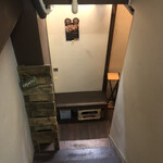 とんかつ けい太 - 地下のお店へのアプローチ