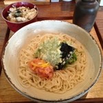 うどん山長 - 魅力的な明太＋天ぷら！