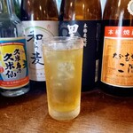 串カツ はな - 緑茶ハイ 420円