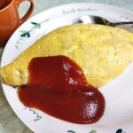 銀水食堂 - オムライス 600円(スープ付)