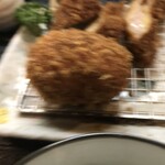 日本の洋食　玉いち - ピンボケのカニクリームコロッケアップ